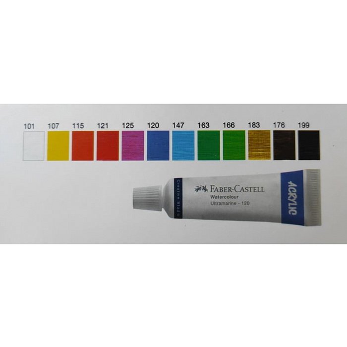 Faber Castell Akrylové farby v tube, 12 x 20 ml