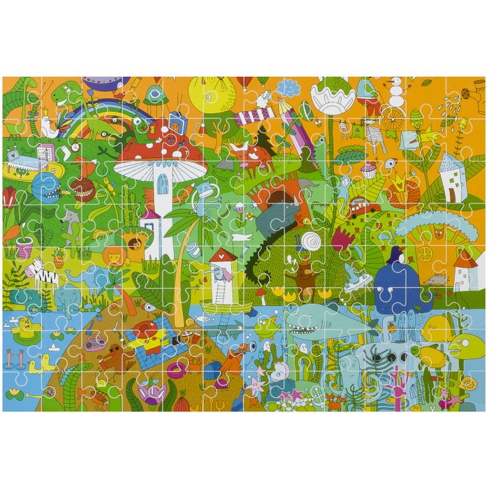 Grafix Puzzle Šťastný svet, 96 dielikov