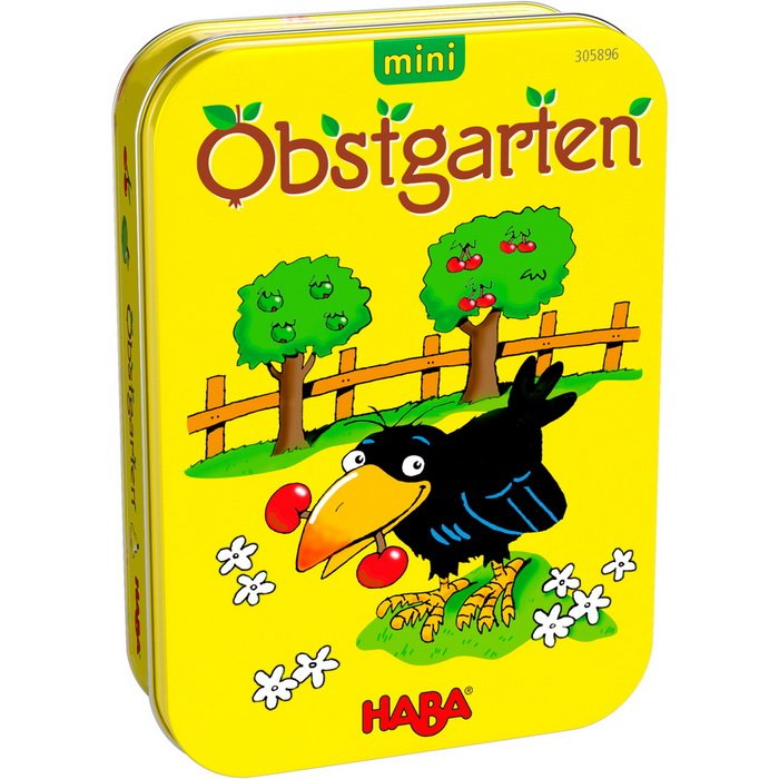 HABA Ovocný sad mini hra v plechovej krabičke