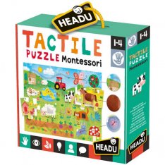 Headu Montessori Hmatové puzzle, 18 dielikov