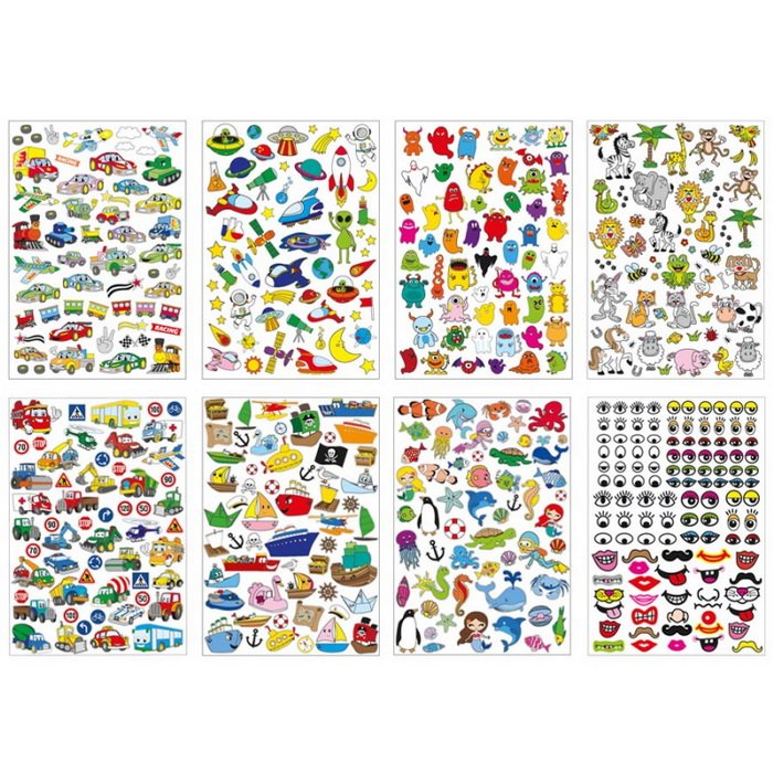 Playbox Samolepky Doprava, 500 ks
