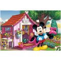 Trefl Puzzle Mickey a Minnie v záhrade, 60 dielikov
