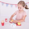 Bigjigs Toys Drevený raňajkový set, 8 ks