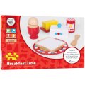 Bigjigs Toys Drevený raňajkový set, 8 ks
