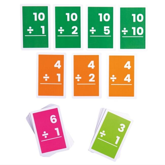 Bigjigs Toys Kartičky delenie 1-10