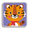 Janod Magnetická kniha Zvieratá Puzzle, 72 ks