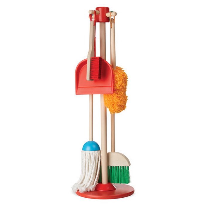 Melissa & Doug Drevený upratovací set, 6 ks