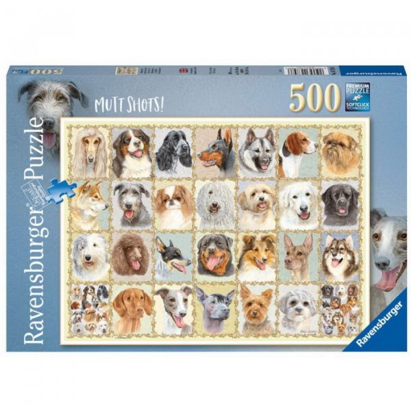 Ravensburger Puzzle Psie portréty, 500 dielikov