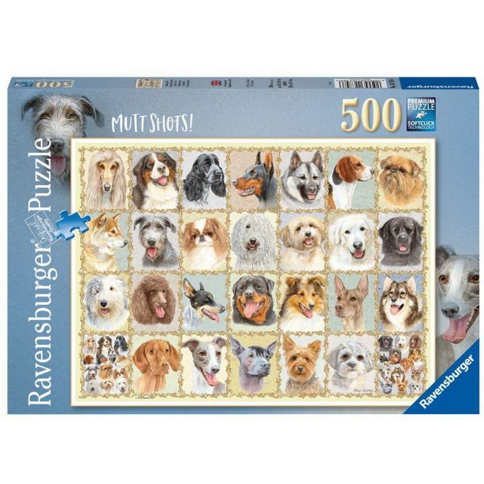 Ravensburger Puzzle Psie portréty, 500 dielikov