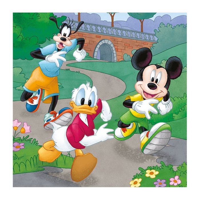 Dino Puzzle Mickey a Minnie športovci, 3 x 55 dielikov
