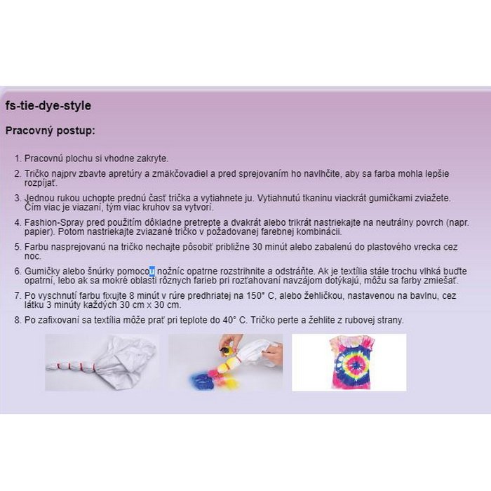 Marabu Fashion Spray 3x100ml - TIE DYE STYLE