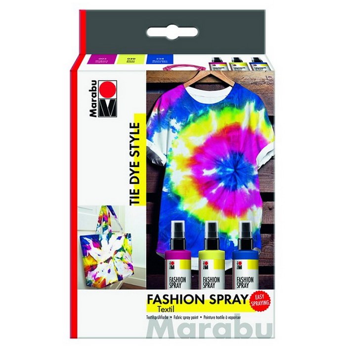 Marabu Fashion Spray 3x100ml - TIE DYE STYLE