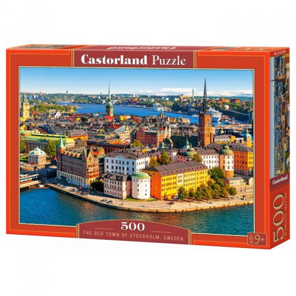 Castorland Puzzle Štokholm - Švédsko, 500 dielikov
