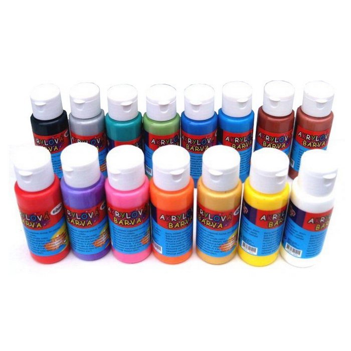 Creatoys Sada akrylových farieb, 15 x 60 ml
