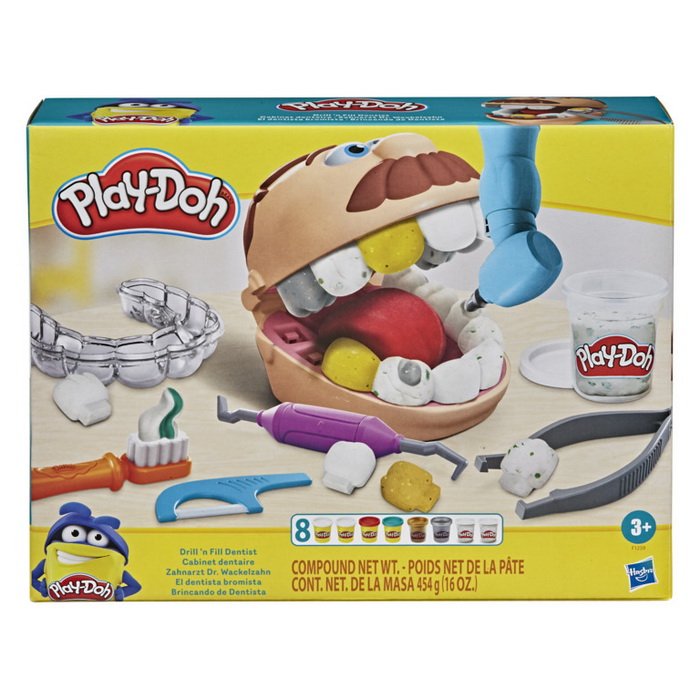 Play-Doh Zubárska súprava, 8 téglikov