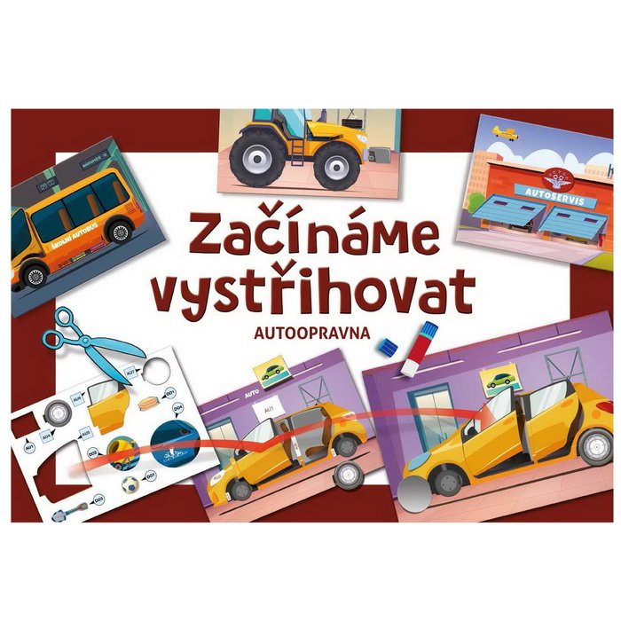 Vystrihovačka Začíname vystrihovať Autoopravovňa 4+