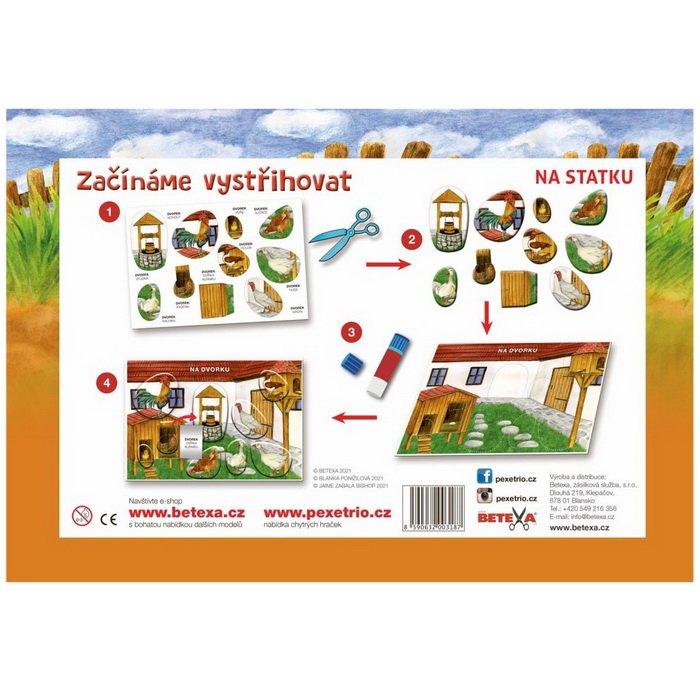 Vystrihovačka Začíname vystrihovať Na statku 5+