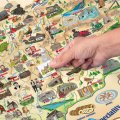 Woody Magnetická mapa Slovenska 3v1, 75x45 cm
