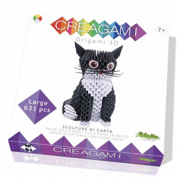 Creagami 3D origami Mačka, 632 dielikov