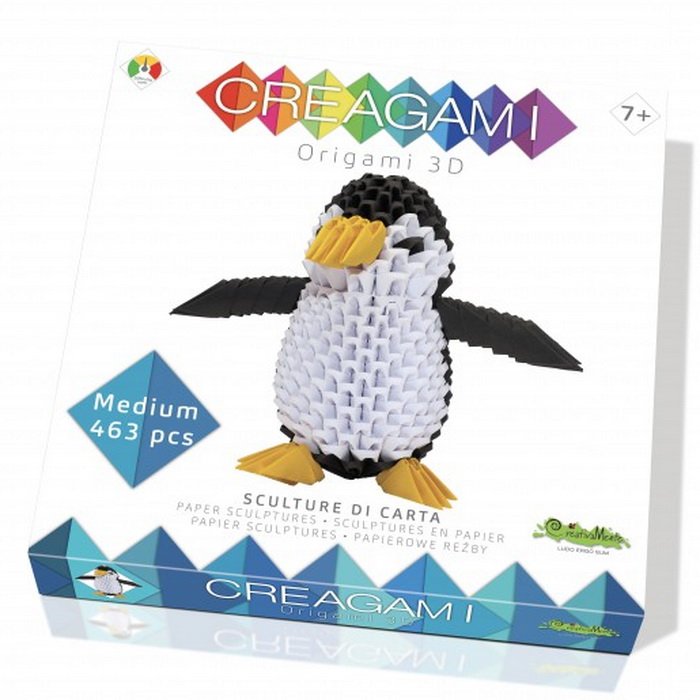 Creagami 3D origami Tučniak, 463 dielikov