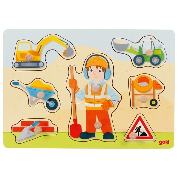 Goki Puzzle na doske Stavbár, 8 ks