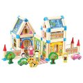 2 Kids Toys Drevená stavebnica Veľký zámok, 268 ks