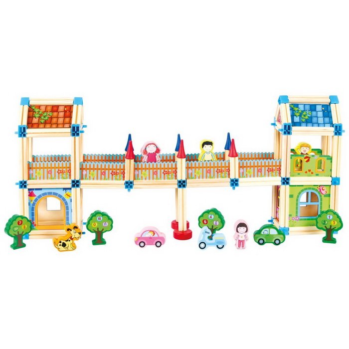 2 Kids Toys Drevená stavebnica Veľký zámok, 268 ks