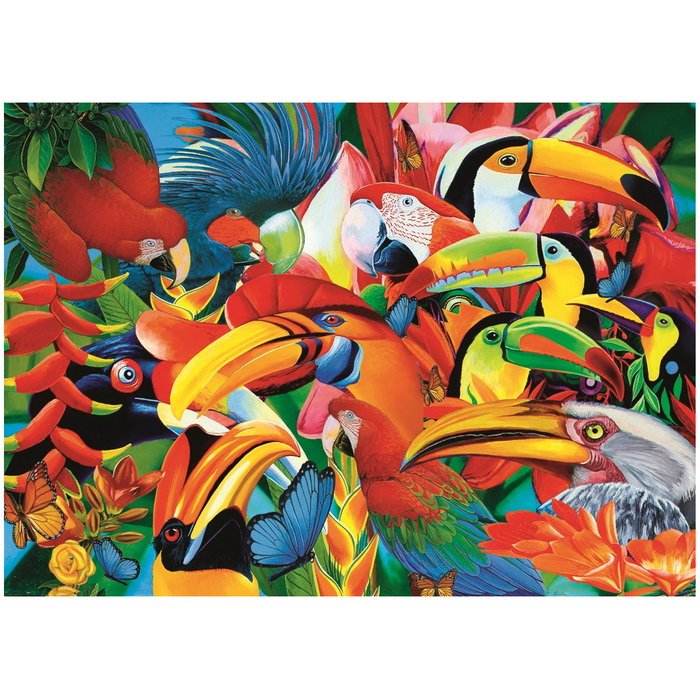 Trefl Puzzle Farebné vtáky, 500 dielikov