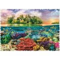 Trefl Puzzle Tropický ostrov Crazy Shapes, 600 dielikov