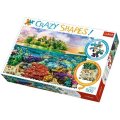 Trefl Puzzle Tropický ostrov Crazy Shapes, 600 dielikov
