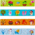 HABA Drevené puzzle na učenie ročných období, 20 ks
