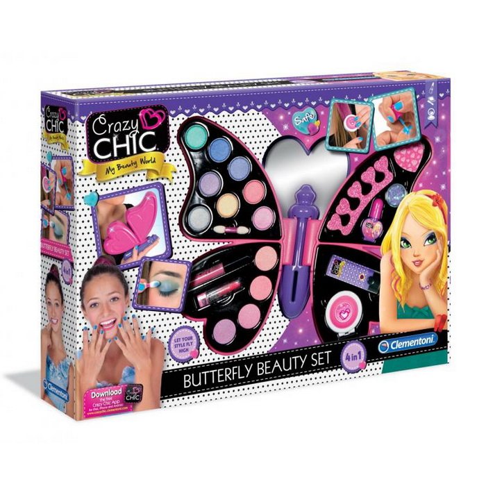 Clementoni Crazy CHIC - Make up paletka Motýľ