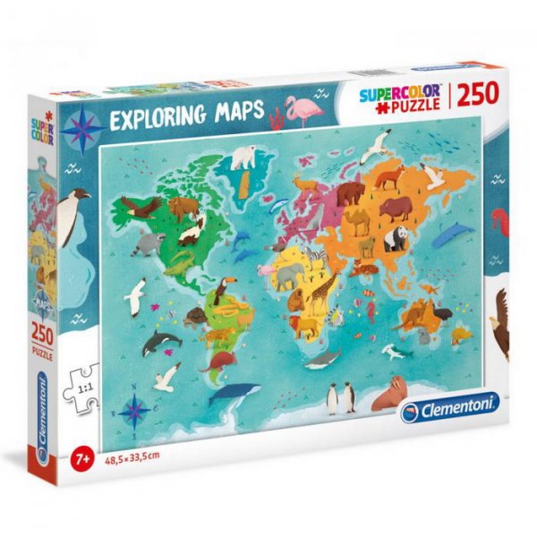 Clementoni Puzzle Svet zvierat, 250 dielikov