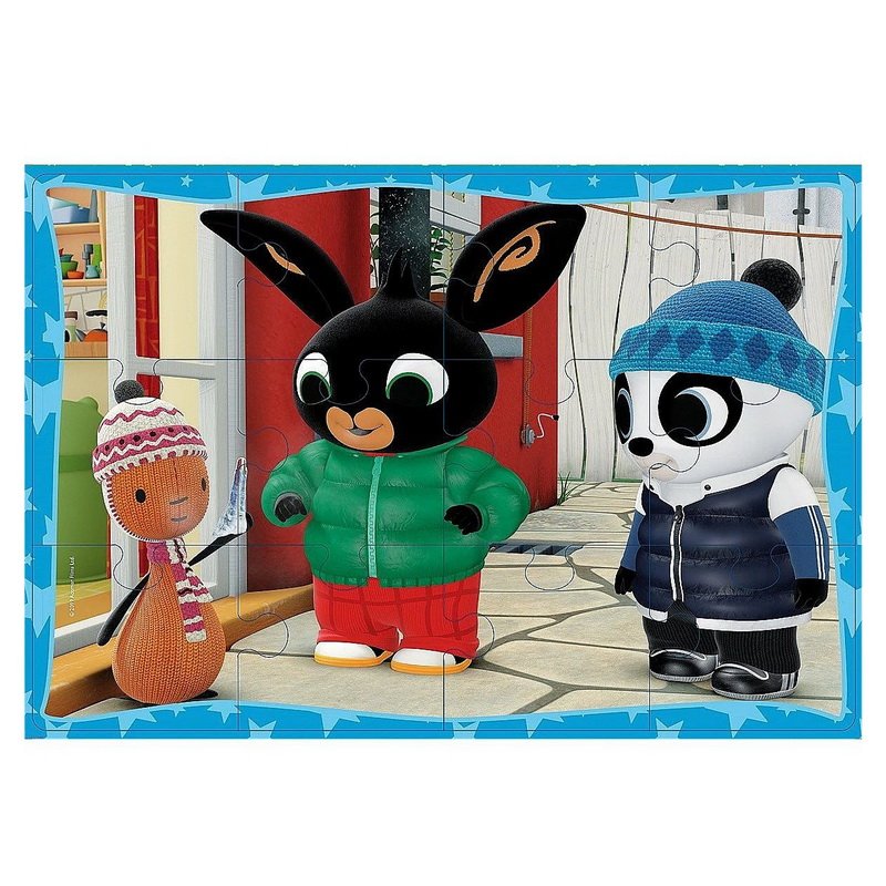 Lisciani Puzzle Bing a jeho priatelia, 2 x 12 dielikov