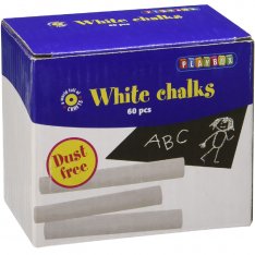 Playbox školské biele kriedy, 60 ks