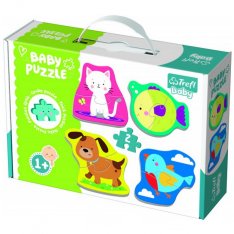 Trefl Baby Puzzle domáce zvieratká 4v1