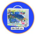 Školské drevené puzzle Dobrú noc, 18 ks