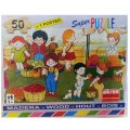 Školské puzzle Na trhu, 50 dielikov