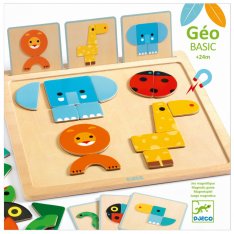Djeco edukačná magnetická hra Geo Basic