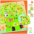 Djeco Trojvrstvové puzzle Stromček domček