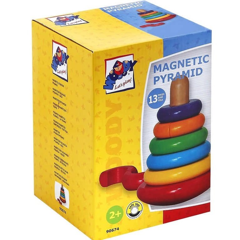 Woody Magnetická skladacia pyramída, 13 ks