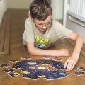 Bigjigs Toys Puzzle okrúhle podlahové Slnečná sústava, 50 dielikov