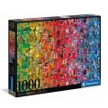 Clementoni Puzzle Farebná koláž, 1000 dielikov
