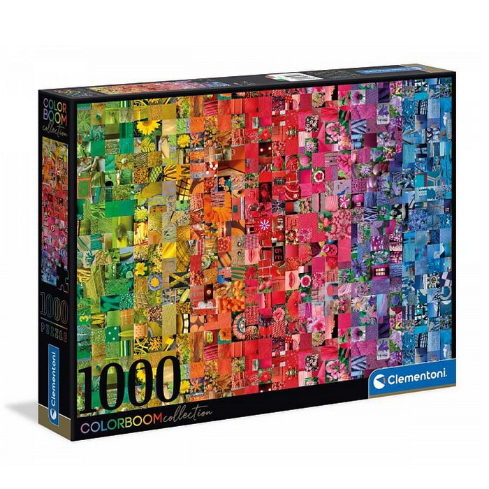 Clementoni Puzzle Farebná koláž, 1000 dielikov