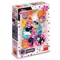 Dino Puzzle Svietiaca Minnie a balóniky, 100XL dielikov
