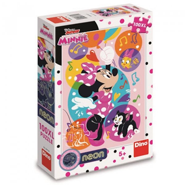 Dino Puzzle Svietiaca Minnie a balóniky, 100XL dielikov