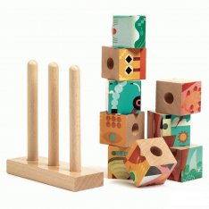 Djeco Nasúvacie kocky Pri mori, 3x3