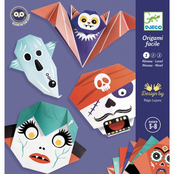 Djeco Origami Príšerky svietia v tme