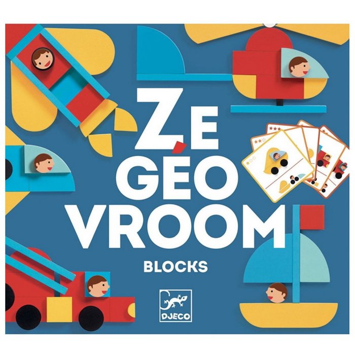 Djeco Ze Geovroom - drevená logická geometrická skladačka