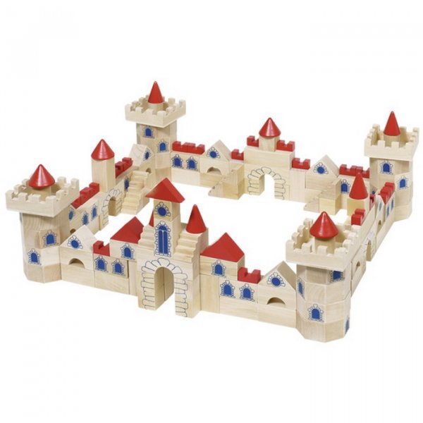 Goki Drevená stavebnica Hrad, 145 dielikov